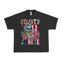 Pigment Black country music junkie Urban Heavy Tee - CowhideDigitalArt