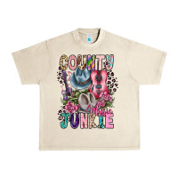 Sandshell country music junkie Urban Heavy Tee - CowhideDigitalArt