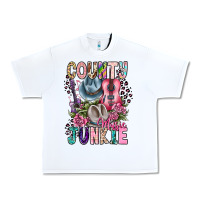 White country music junkie Urban Heavy Tee - CowhideDigitalArt