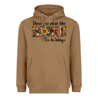 Toasted Coconut there's no place like home for holidays Heavyweight Hoodie - RanaPortraitStore