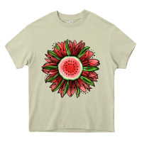 Mossy Watermelon Sunflower Heavy Core Tee - Jasminsmagicworld