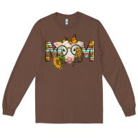 Chestnut Western Baby Calf Mom With Sunflower Long Sleeve Tee - LillyAllenDesigns