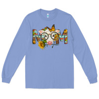 Colony Blue Western Baby Calf Mom With Sunflower Long Sleeve Tee - LillyAllenDesigns