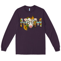 Plum Western Baby Calf Mom With Sunflower Long Sleeve Tee - LillyAllenDesigns
