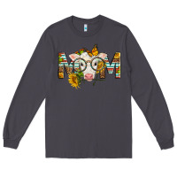 Smoke Western Baby Calf Mom With Sunflower Long Sleeve Tee - LillyAllenDesigns