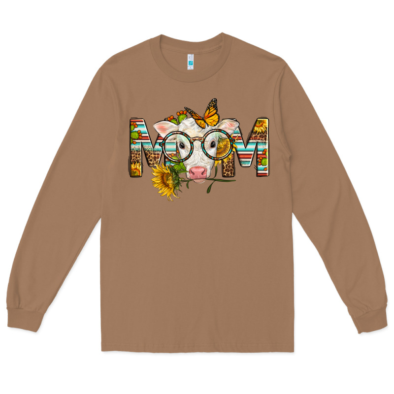 Western Baby Calf Mom With Sunflower Long Sleeve Tee by LillyAllenDesigns | Teevron