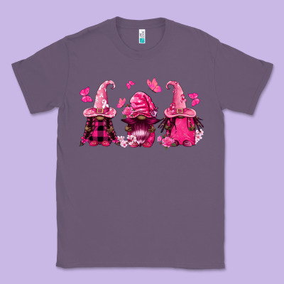 Breast Cancer Afro Gnomies Classic Tee Designed By Fadigitalartstudio