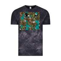 Cloud Black Longhorn Pattern Vintage Tee - CowhideDigitalArt