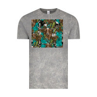 Cloud Rock Longhorn Pattern Vintage Tee - CowhideDigitalArt