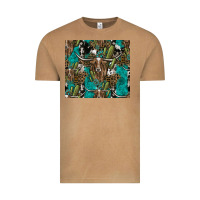 Vintage Camel Longhorn Pattern Vintage Tee - CowhideDigitalArt