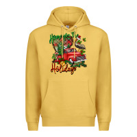 Antique Gold home for the holidays louisiana Premium Hoodie - BarkalooDesign