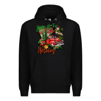 Black home for the holidays louisiana Premium Hoodie - BarkalooDesign