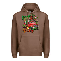 Chestnut home for the holidays louisiana Premium Hoodie - BarkalooDesign