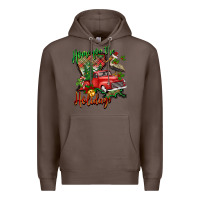 Coffee home for the holidays louisiana Premium Hoodie - BarkalooDesign
