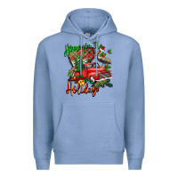 Colony Blue home for the holidays louisiana Premium Hoodie - BarkalooDesign