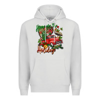Dove Grey home for the holidays louisiana Premium Hoodie - BarkalooDesign