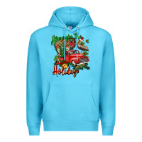 Ocean Blue home for the holidays louisiana Premium Hoodie - BarkalooDesign