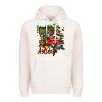 Pale Pink home for the holidays louisiana Premium Hoodie - BarkalooDesign