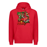 Red home for the holidays louisiana Premium Hoodie - BarkalooDesign