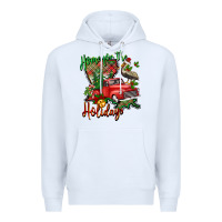 White home for the holidays louisiana Premium Hoodie - BarkalooDesign