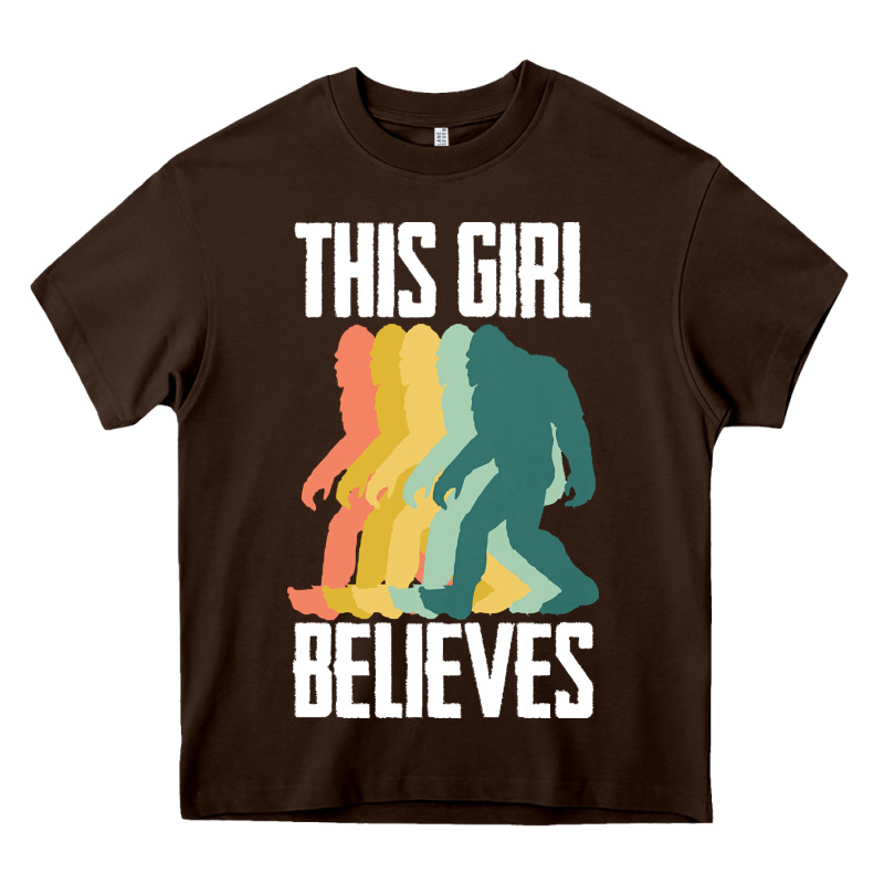 Bigfoot T  Shirt Bigfoot   This Girl Believes T  Shirt Heavy Core Tee by DesigneFamous | Teevron