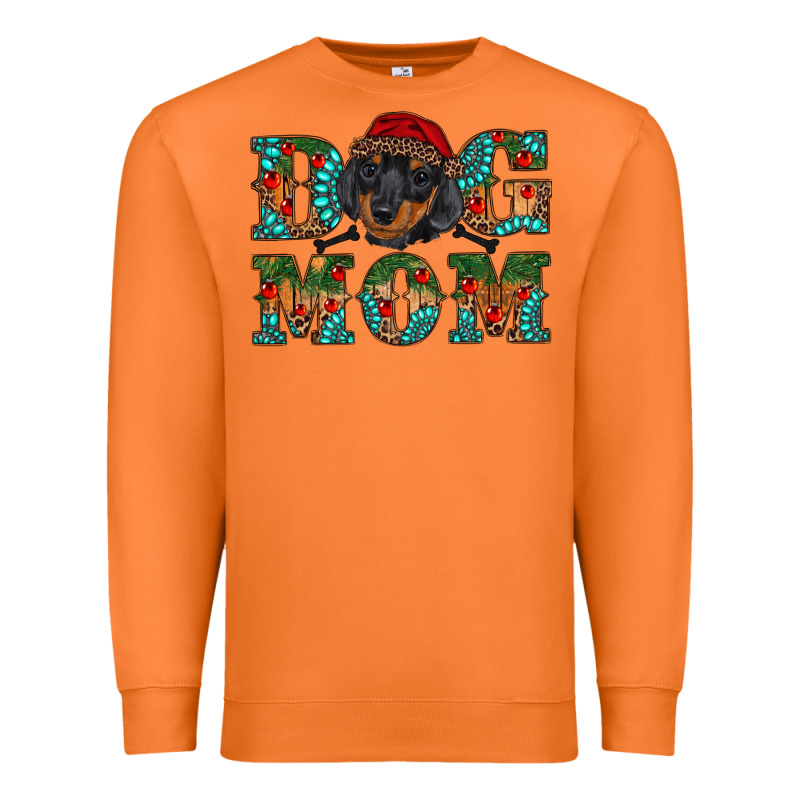 Christmas Dog Mom Dachshund Premium Sweatshirt by RanaPortraitStore | Teevron