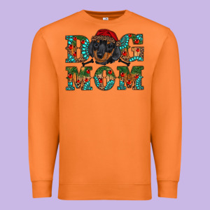 Christmas Dog Mom Dachshund Premium Sweatshirt Designed By Ranaportraitstore
