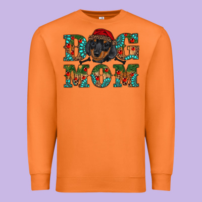 Christmas Dog Mom Dachshund Premium Sweatshirt Designed By Ranaportraitstore