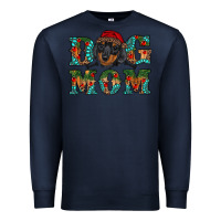 Navy christmas dog mom dachshund Premium Sweatshirt - RanaPortraitStore