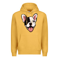 Mustard French Bulldog Premium Hoodie - Jasminsmagicworld