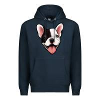 Navy French Bulldog Premium Hoodie - Jasminsmagicworld