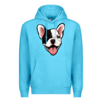 Ocean Blue French Bulldog Premium Hoodie - Jasminsmagicworld