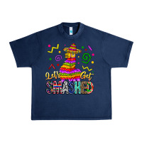Navy Let's Get Smashed Urban Heavy Tee - CowhideDigitalArt