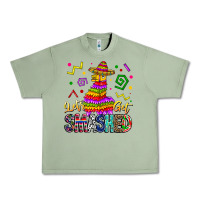 Oil Green Let's Get Smashed Urban Heavy Tee - CowhideDigitalArt