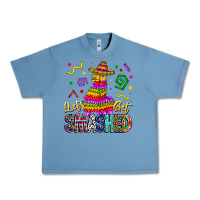 Pebble Blue Let's Get Smashed Urban Heavy Tee - CowhideDigitalArt