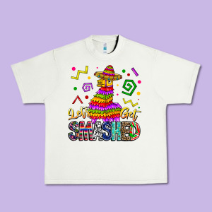 Let's Get Smashed Urban Heavy Tee Designed By Cowhidedigitalart