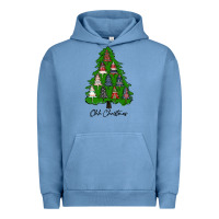 Pigment Pebble Blue ohh Christmas trees Urban Hoodie - RanaPortraitStore