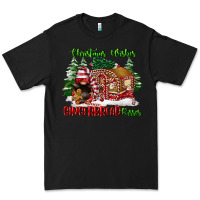 Black christmas wishes gingerbread kisses Premium Tee - FaDigitalArtStudio