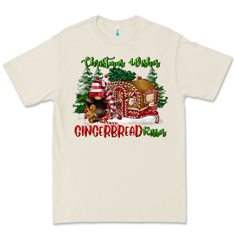 Christmas Wishes Gingerbread Kisses Premium Tee by FaDigitalArtStudio | Teevron