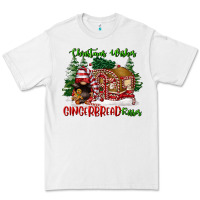 White christmas wishes gingerbread kisses Premium Tee - FaDigitalArtStudio