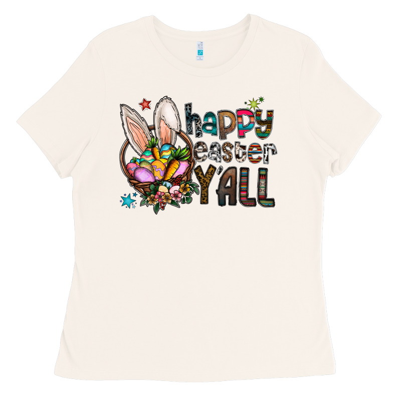 Happy Easter Y'all Ladies Tee by CowhideDigitalArt | Teevron