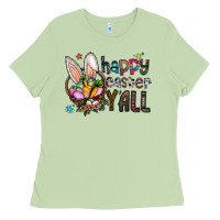 Matcha Happy Easter Y'all Ladies Tee - CowhideDigitalArt