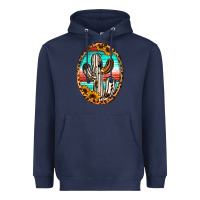 Navy Western Cactus Heavyweight Hoodie - Jasminsmagicworld