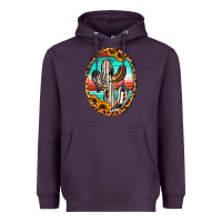 Plum Western Cactus Heavyweight Hoodie - Jasminsmagicworld