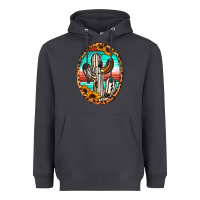 Smoke Western Cactus Heavyweight Hoodie - Jasminsmagicworld