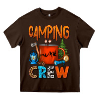 Chocolate Brown camping crew camper coffee mug Heavy Core Tee - FaDigitalArtStudio