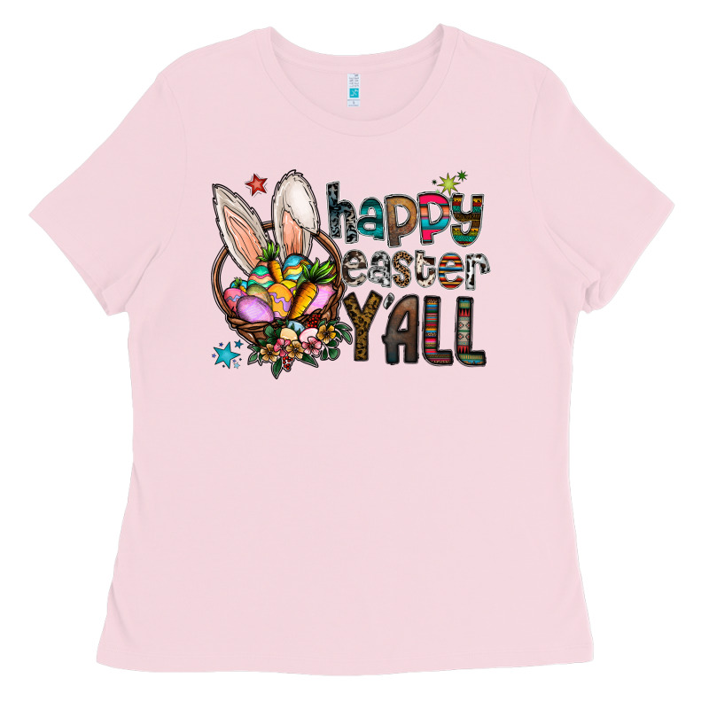 Happy Easter Y'all Ladies Tee by CowhideDigitalArt | Teevron