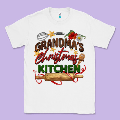 Grandma's Christmas Kitchen Classic Tee Designed By Barkaloodesign