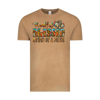 Vintage Camel Thankful Blessed And Kind Of A Mess Vintage Tee - CowhideDigitalArt
