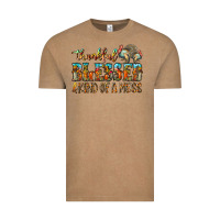 Thankful Blessed And Kind Of A Mess Vintage Tee | Teevron